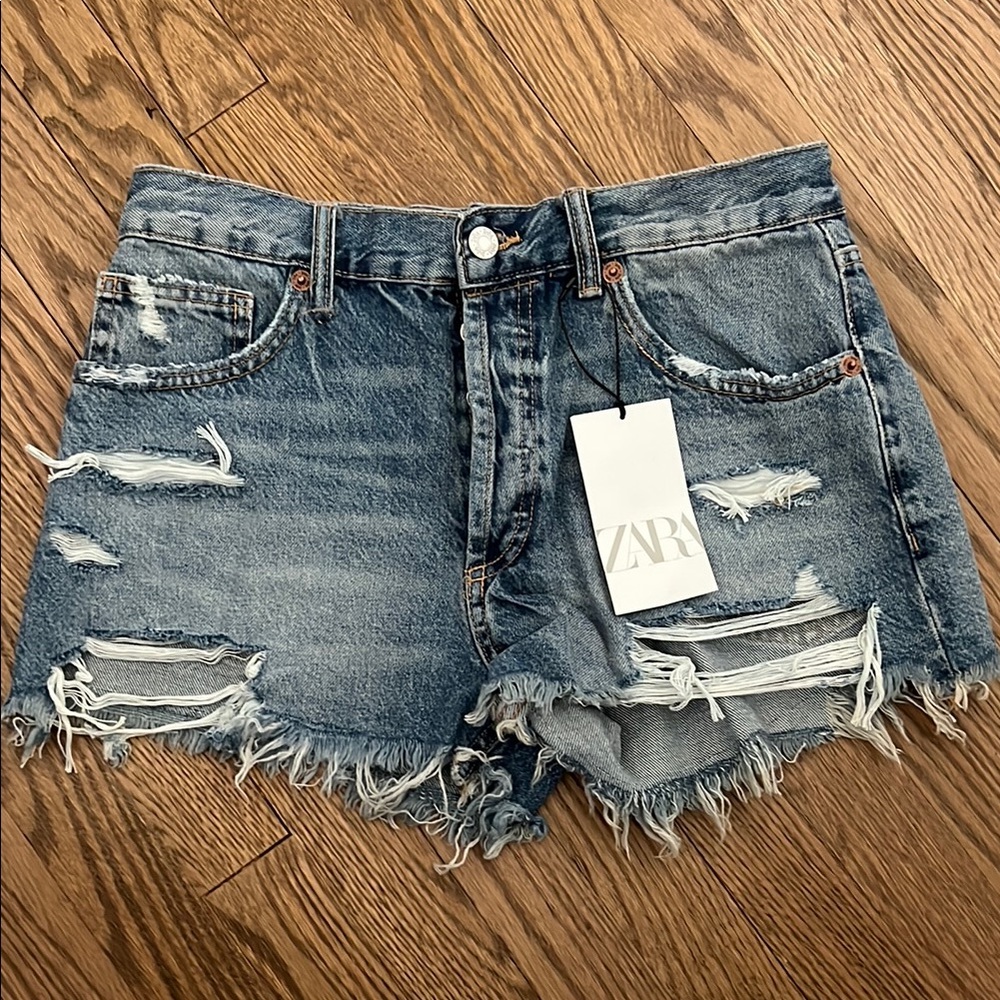 Zara Classic Blue Denim Pants